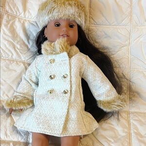 American girl, doll coat and hat set